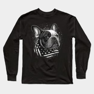 French Bulldog 4th of July Long Sleeve T-Shirt